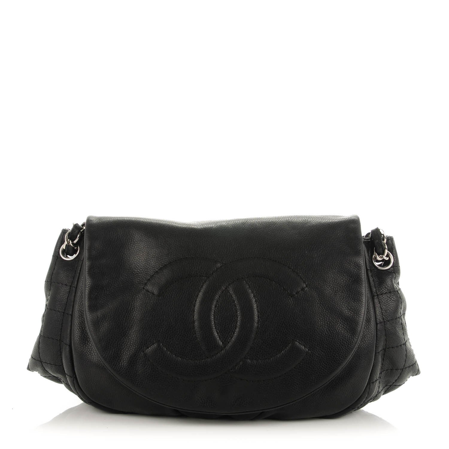 Chanel Caviar Half Moon Large Flap Black 1 of 7
