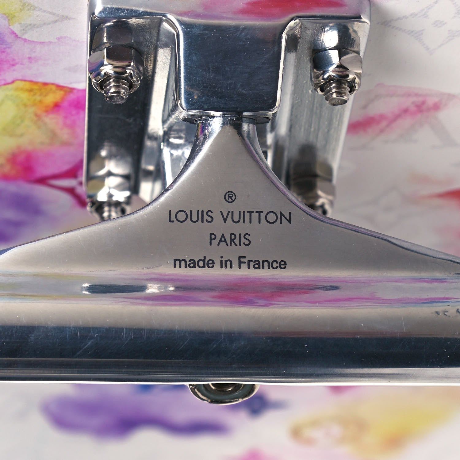 Louis Vuitton Monogram Watercolor Wood Skateboard Multicolor 10 of 12