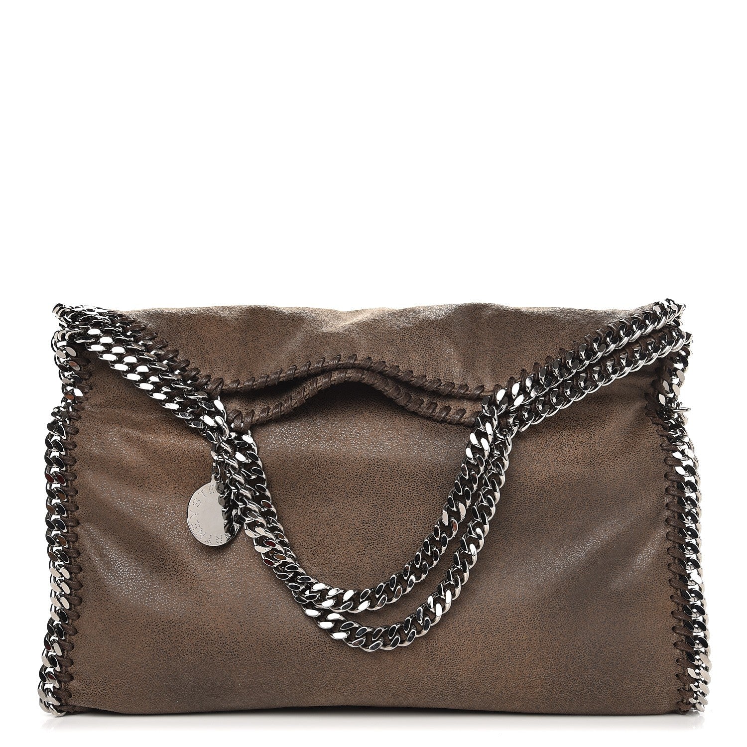 Stella McCartney Shaggy Deer Falabella Fold Over Tote Brown 1 of 6