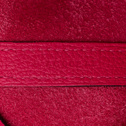 Hermes Taurillon Clemence Monochrome Picotin Lock 18 PM Rose Mexico 7 of 11