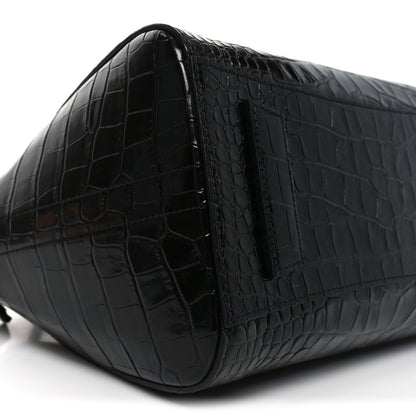 Givenchy Calfskin Crocodile Embossed Small Antigona Black 9 of 10