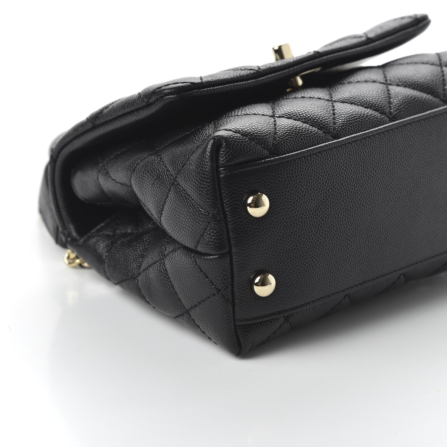 Chanel Caviar Quilted Extra Mini Coco Handle Flap Black 6 of 10