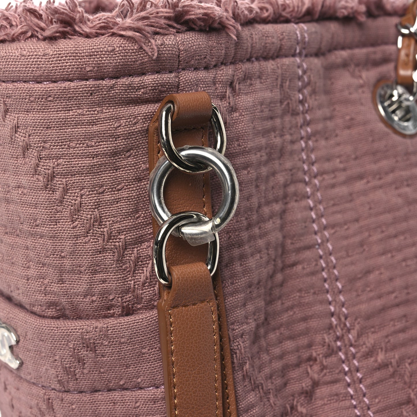 Canvas Small Double Face Shopping Tote Pink