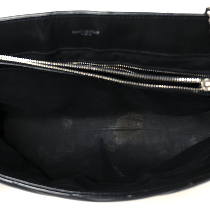Saint Laurent Calfskin Y Quilted Monogram Large Loulou Chain Satchel Black 5 of 11