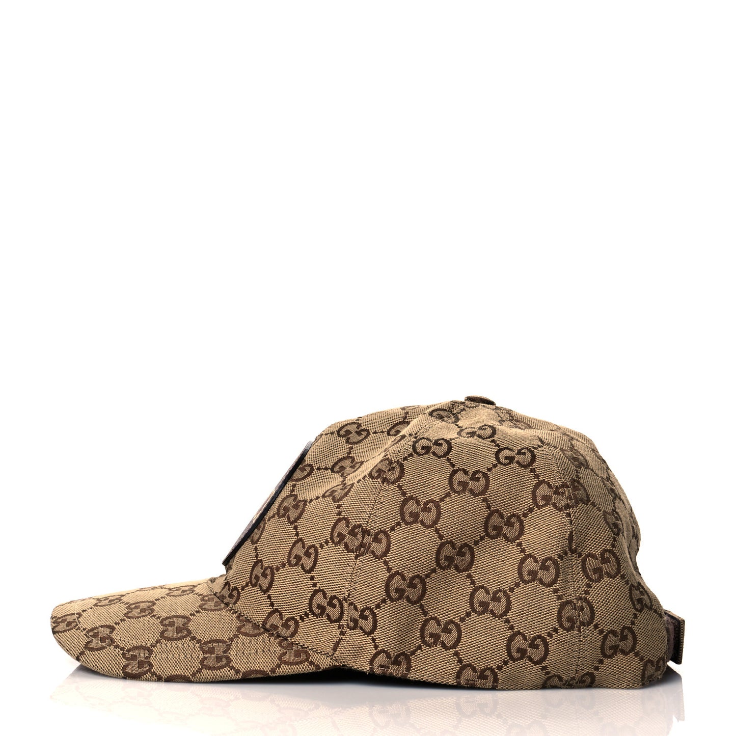 Monogram Textured Dollar Calfskin Zeno Baseball Hat XL Beige