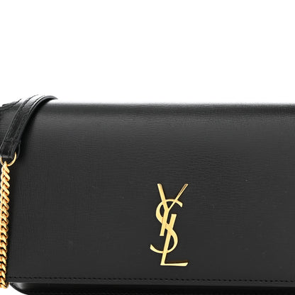 Saint Laurent Smooth Calfskin Monogram Phone Holder Crossbody Black 8 of 11