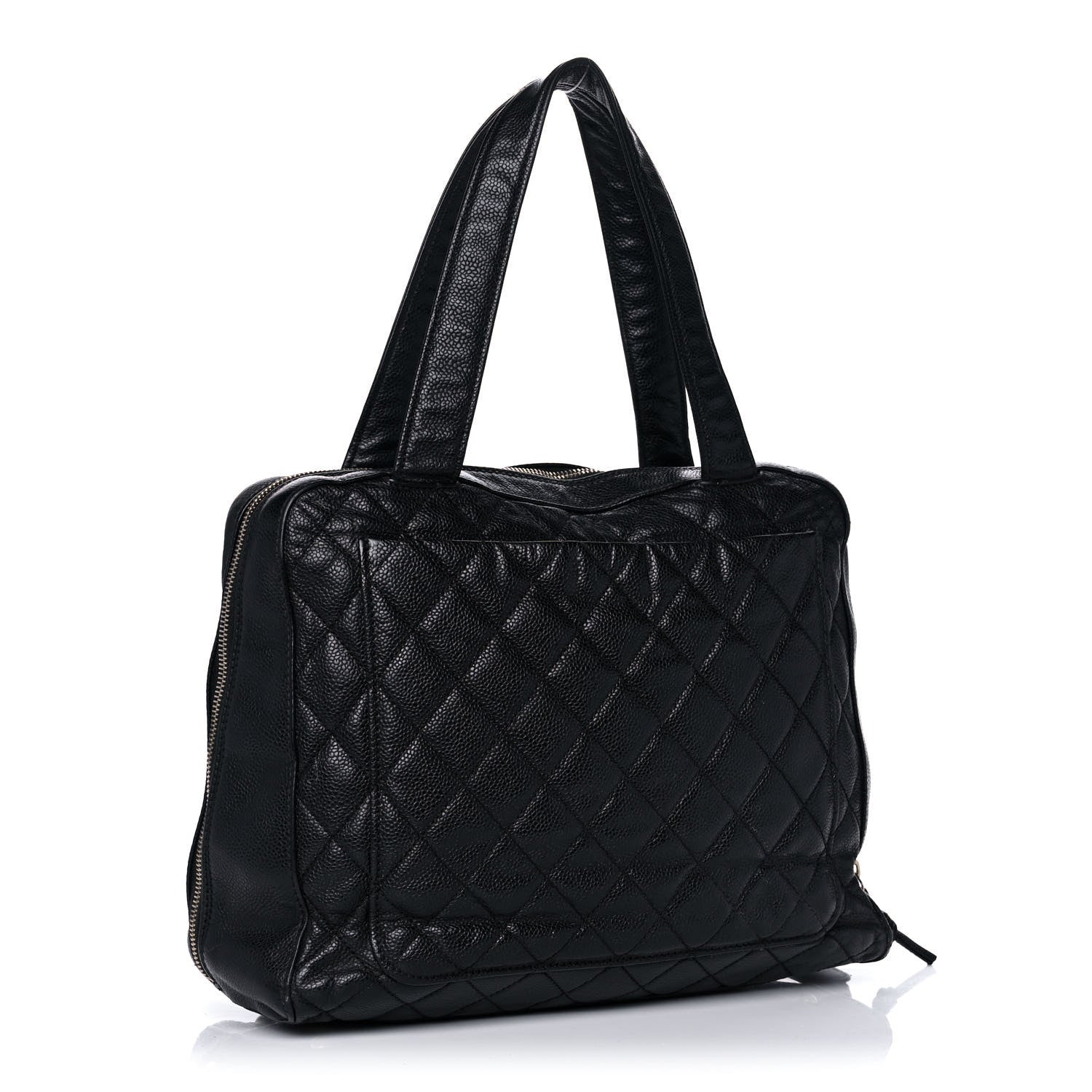 Chanel Caviar Quilted Bowler Black 2 of 17