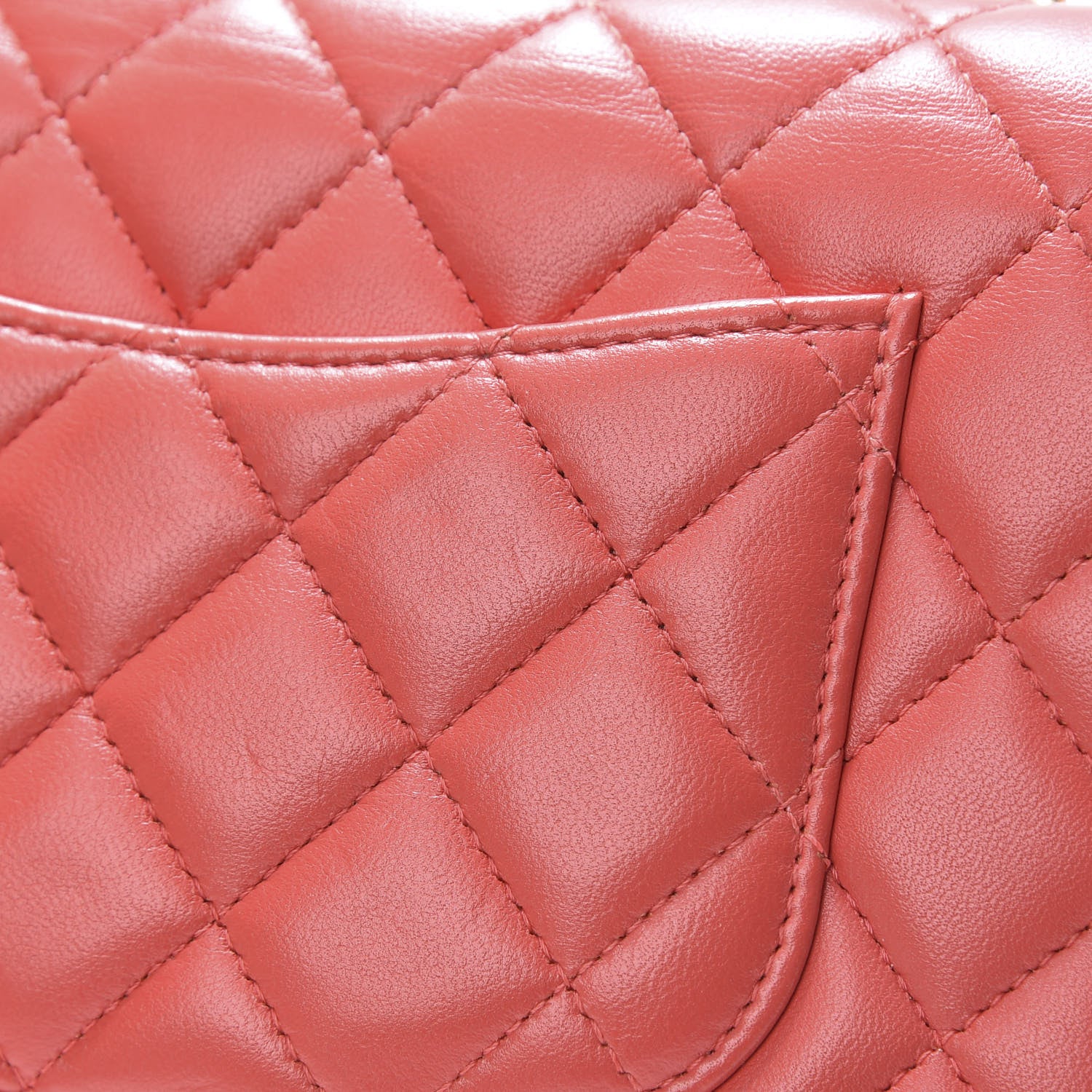 Chanel Lambskin Quilted Mini Rectangular Flap Red 12 of 12