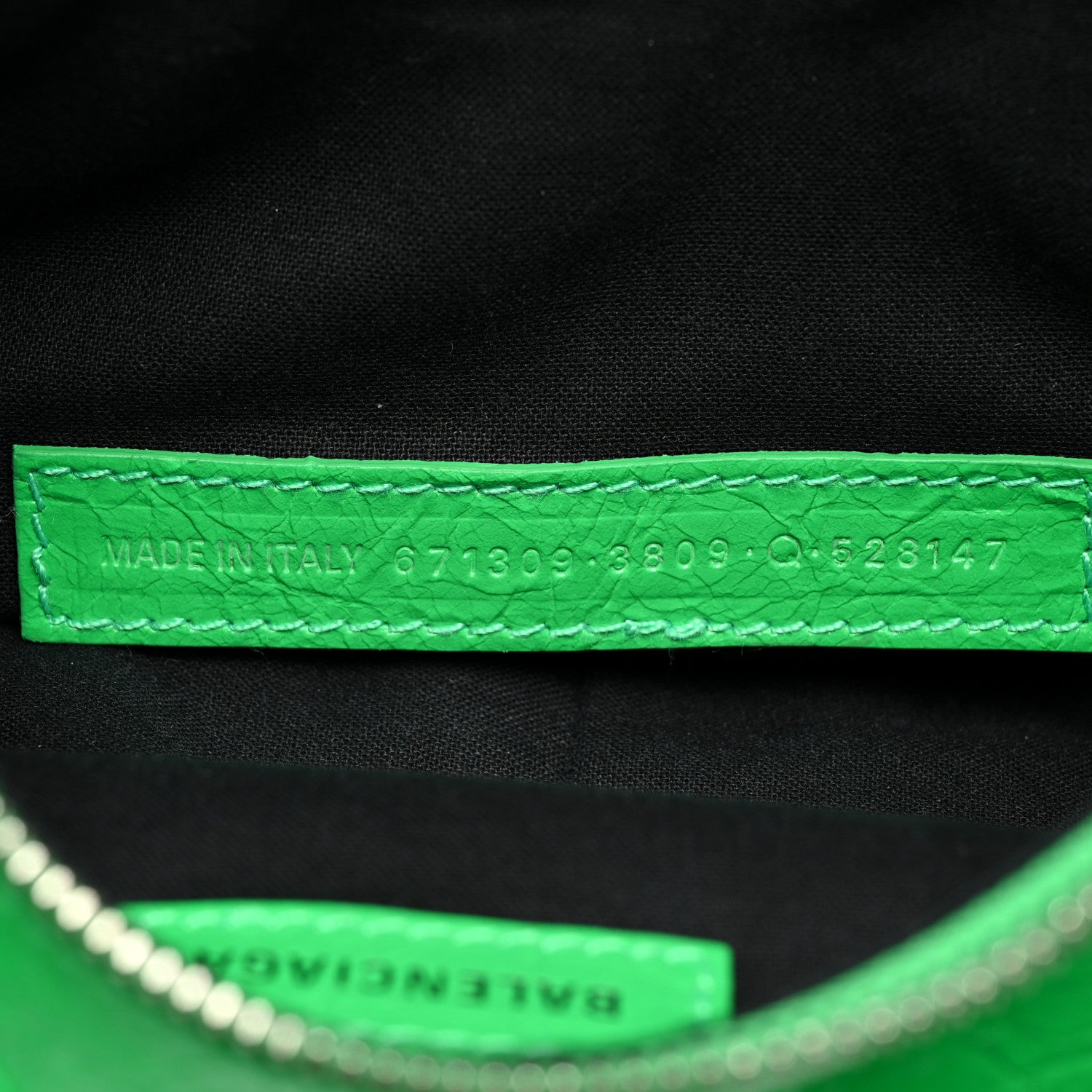 Balenciaga Agneau Arena Le Cagole Shoulder Bag XS Vivid Green 6 of 7