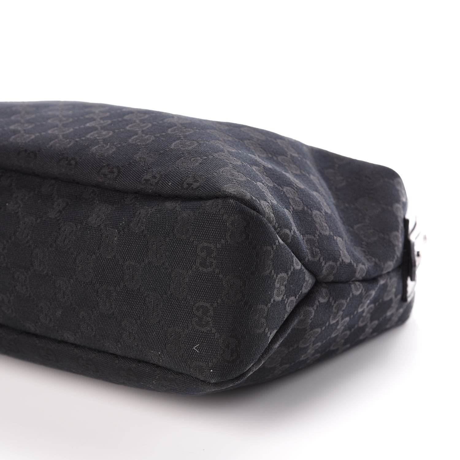 Gucci Monogram Medium Horsebit Chain Hobo Black 6 of 10