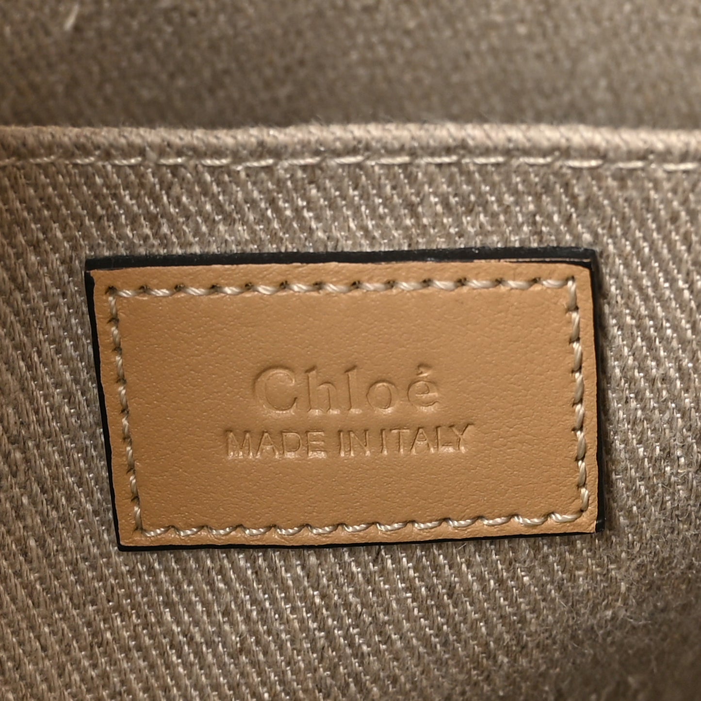 Knit Medium Woody Ribbon Tote Nude