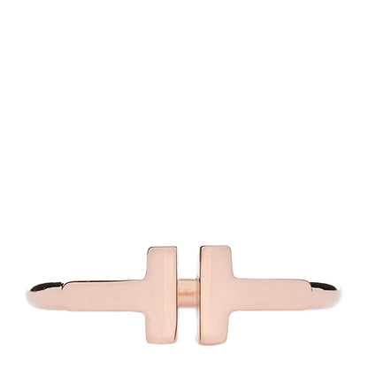 Tiffany 18K Rose Gold T Wire Ring 48 4.5 1 of 5