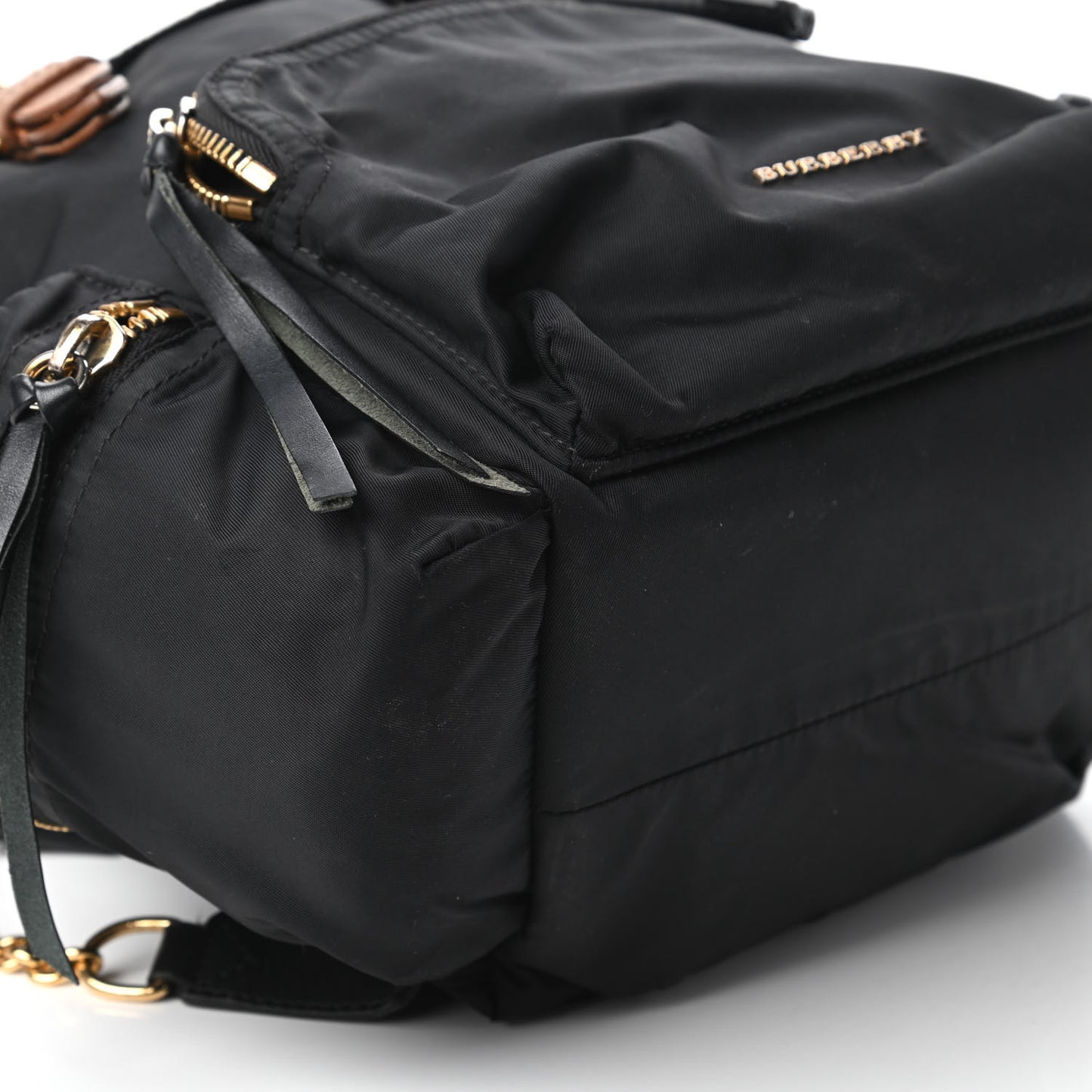 Nylon Medium Rucksack Backpack Black