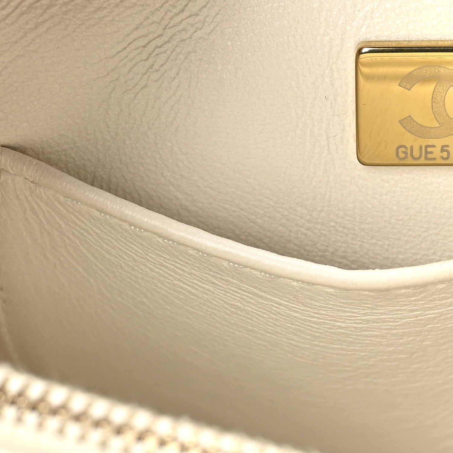 Chanel Caviar Quilted Small Coco Handle Flap White 6 of 10