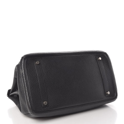 Hermes Taurillon Clemence Birkin 35 Black 5 of 40