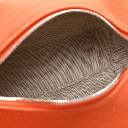 Hermes Canvas Small Bride-A-Brac Pouch Orange Burgundy 7 of 7