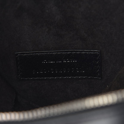 Saint Laurent Calfskin Star Studded Small Love Heart Chain Bag Black 7 of 12