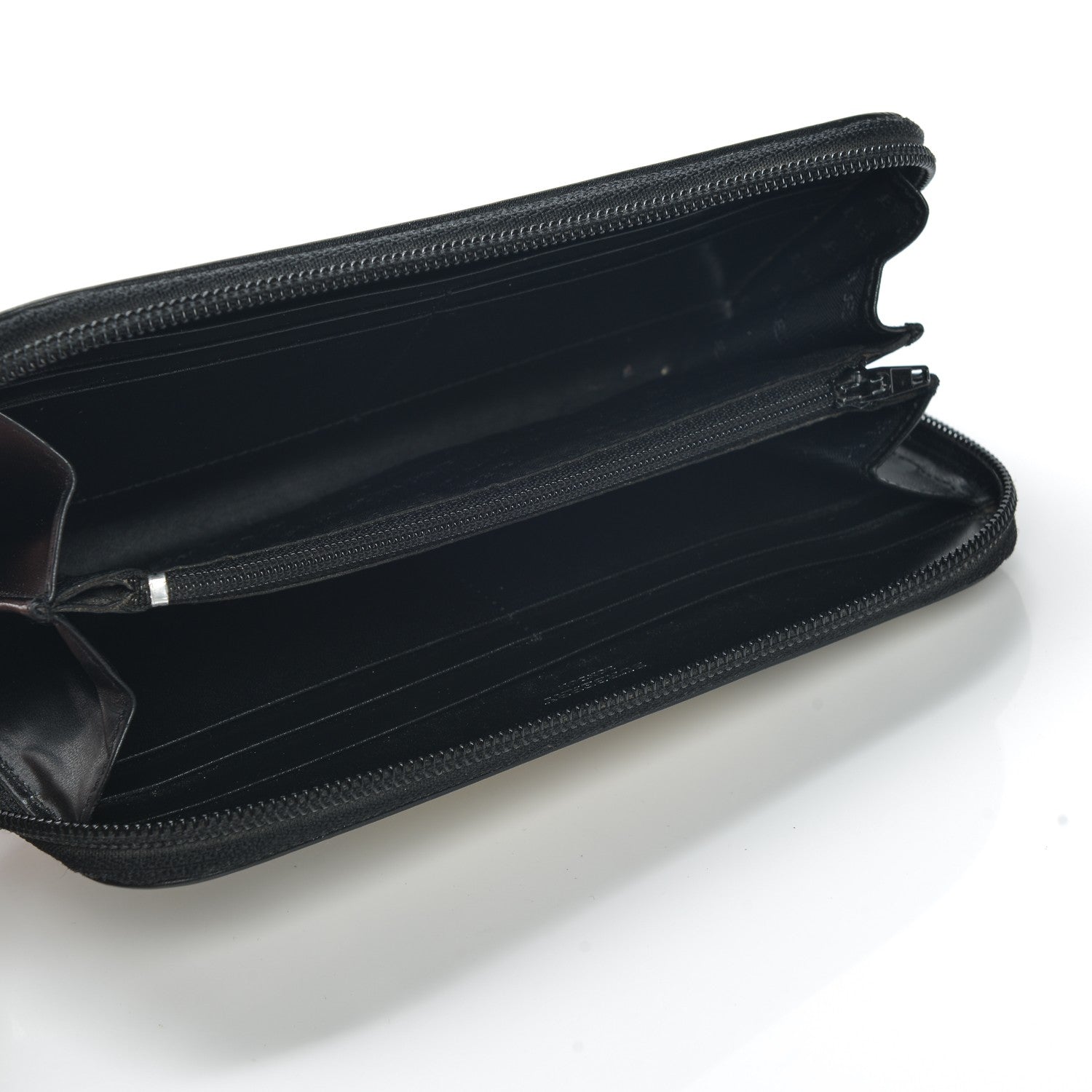 Burberry House Check Large Ziggy Zip Around Wallet Black 5 of 8