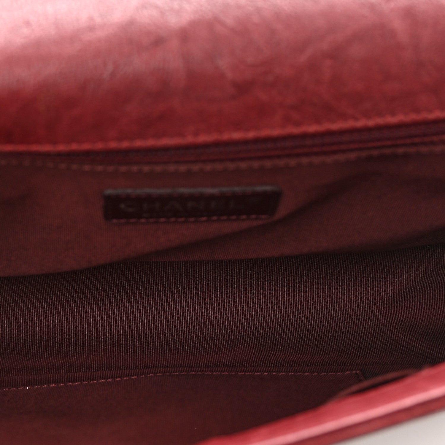 Chanel Crumpled Lambskin New Medium Studded Boy Flap Red 6 of 10