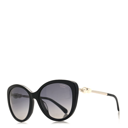Chanel Acetate Pearl Polarized Winter Butterfly Sunglasses 5338-H-A Black 1 of 7