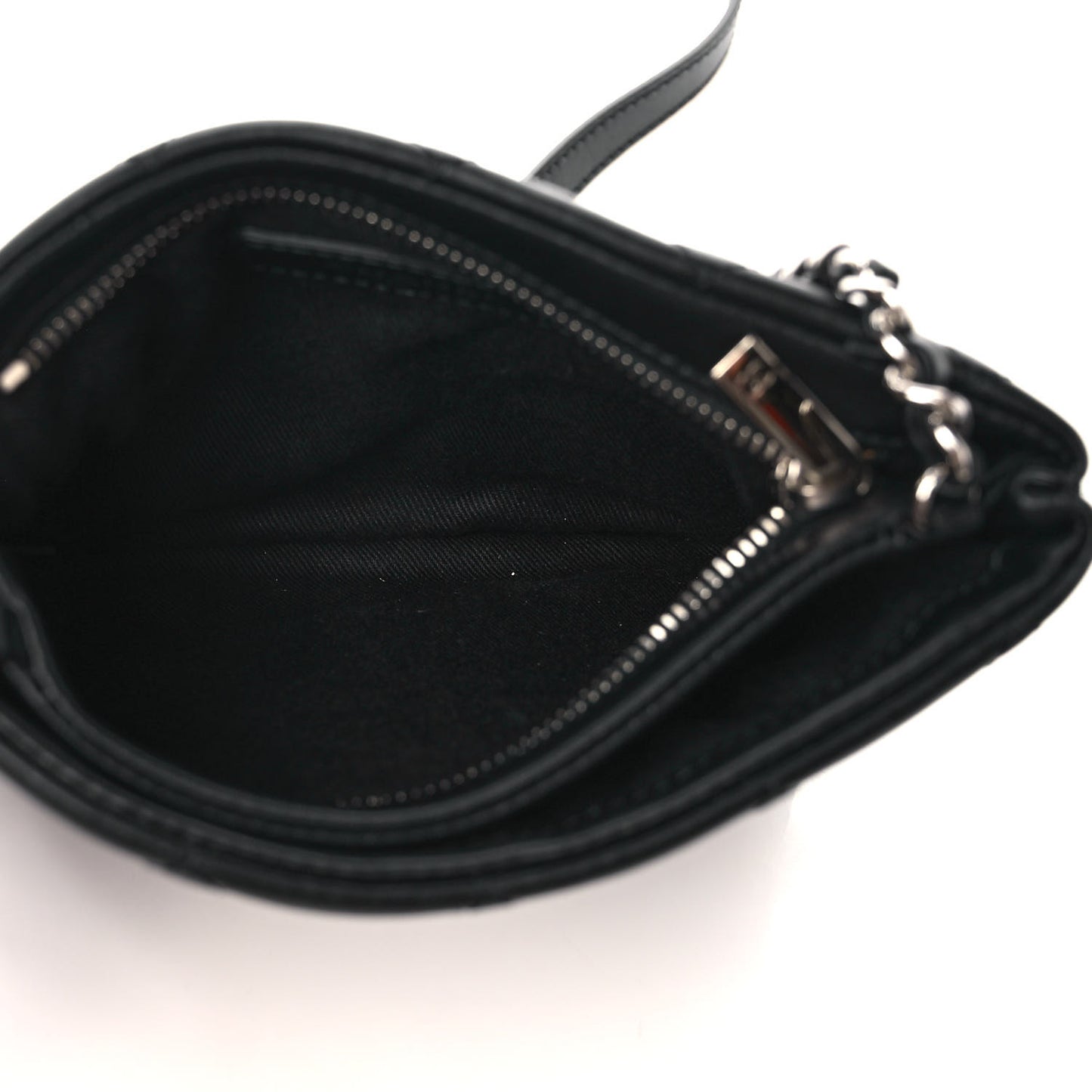 Lambskin Quilted Crossbody Bag Black