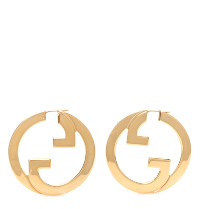 Gucci Metal Blondie Hoop Earrings Gold 1 of 5