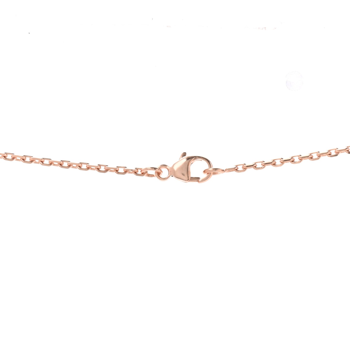 Lacquered Rose Gold Mini Pop H Pendant Necklace Marron Glace