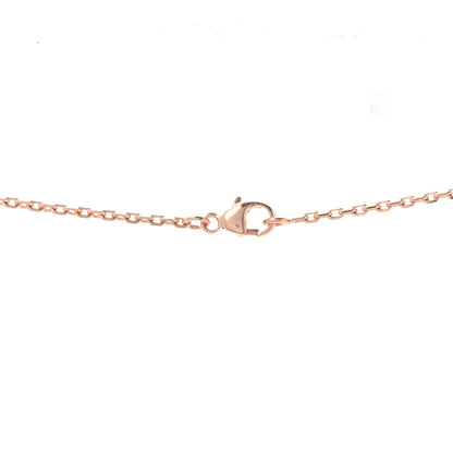 Hermes Lacquered Rose Gold Mini Pop H Pendant Necklace Marron Glace 4 of 6