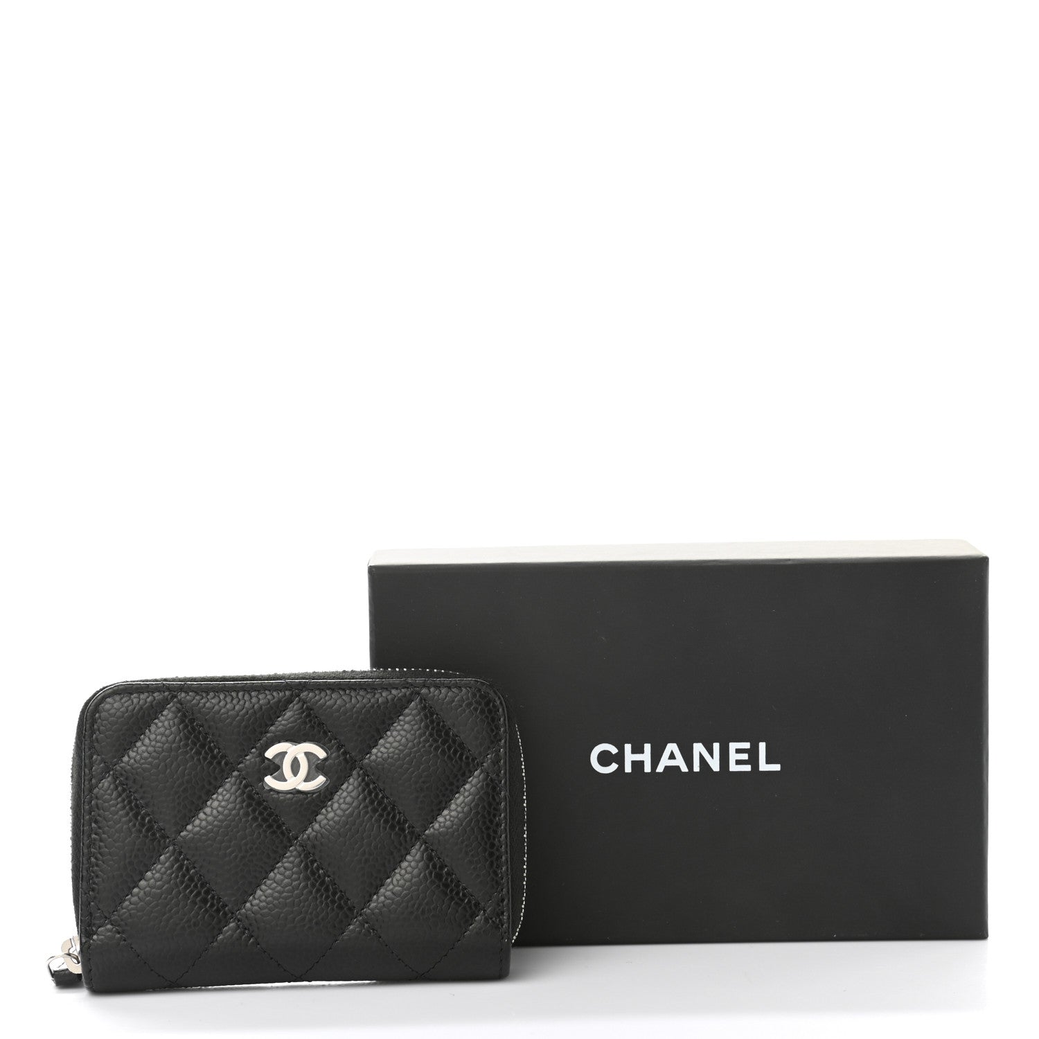 Chanel Caviar Quilted Classic Zipped Coin Purse Black 8 of 8