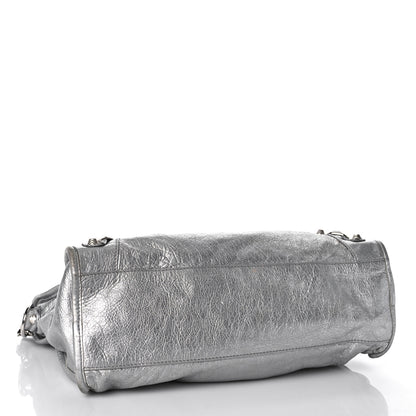 Balenciaga Metallic Agneau Giant 12 Silver Hardware City Gris Aluminum 4 of 15
