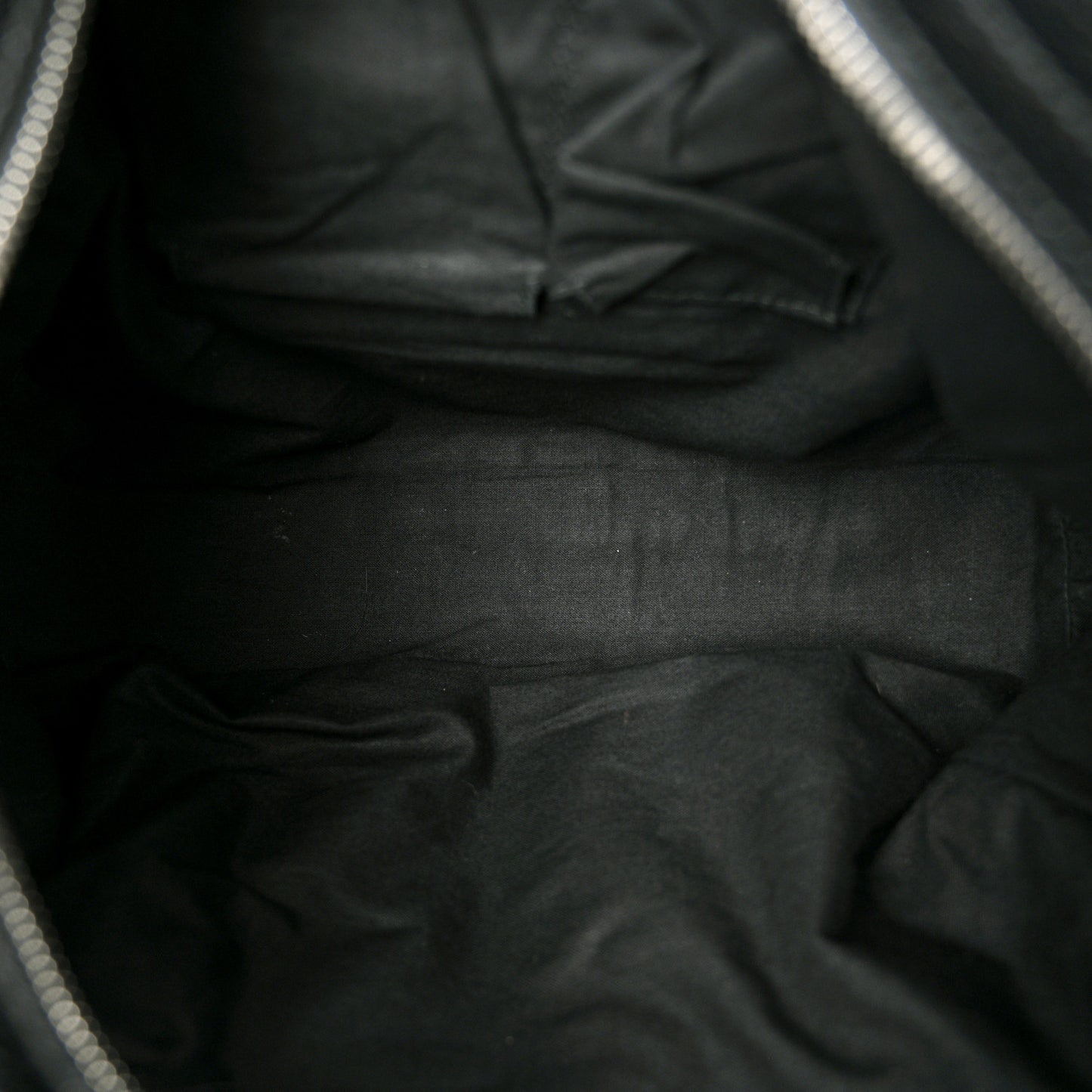 Chevre Silver Metallic Edge Hardware Velo Black