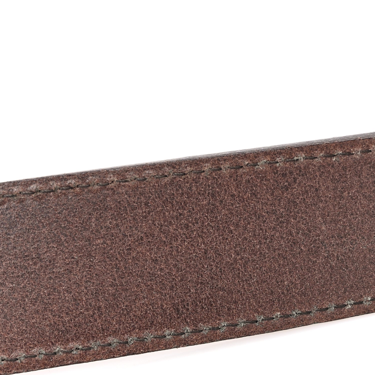Gucci Calfskin Interlocking G Belt 85 34 Dark Brown 3 of 5