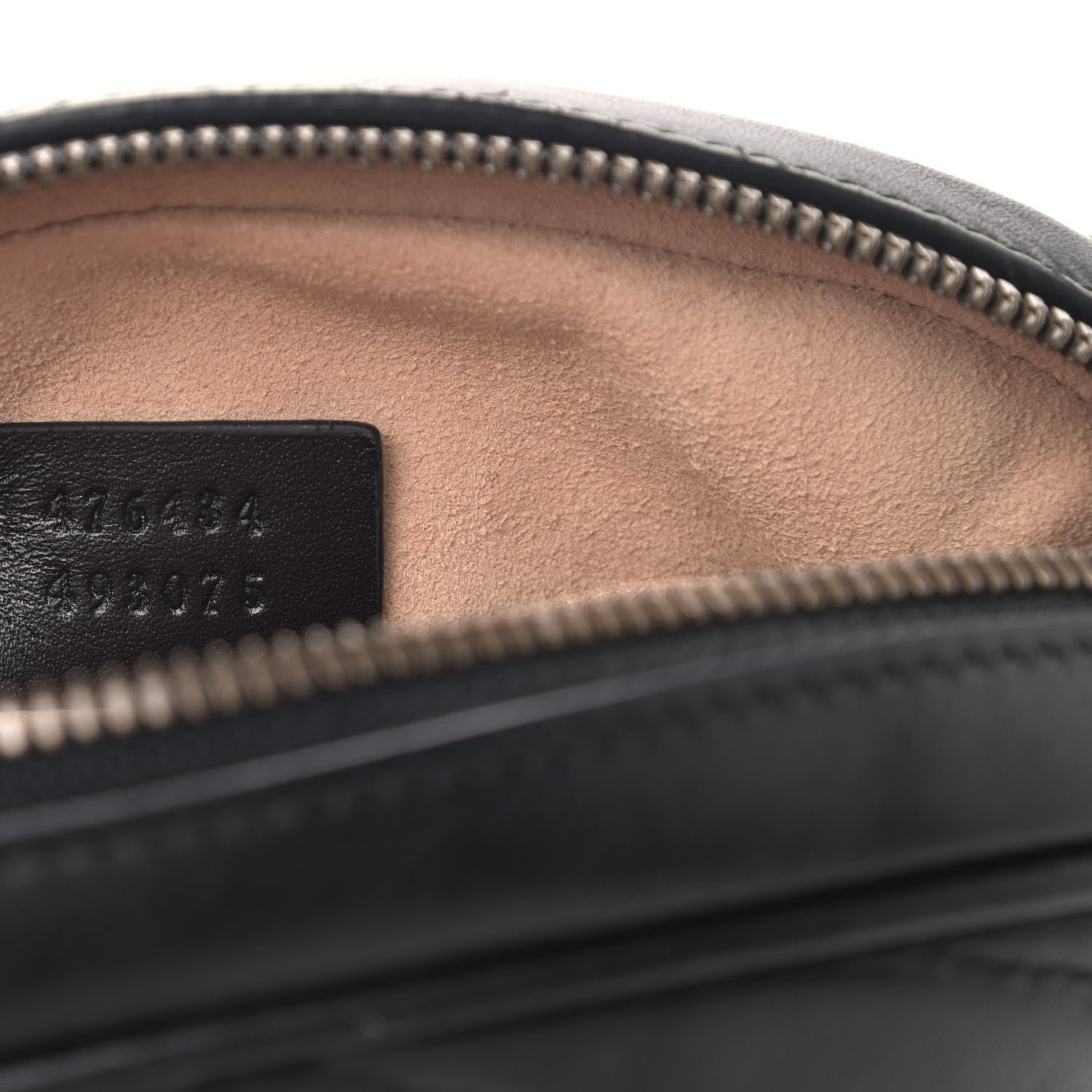 Gucci Calfskin Matelasse GG Marmont Belt Bag 95 38 Black 6 of 6