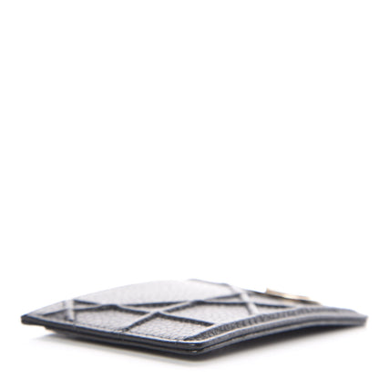 Christian Dior Grained Calfskin Cannage Diorama Card Holder Black 4 of 8