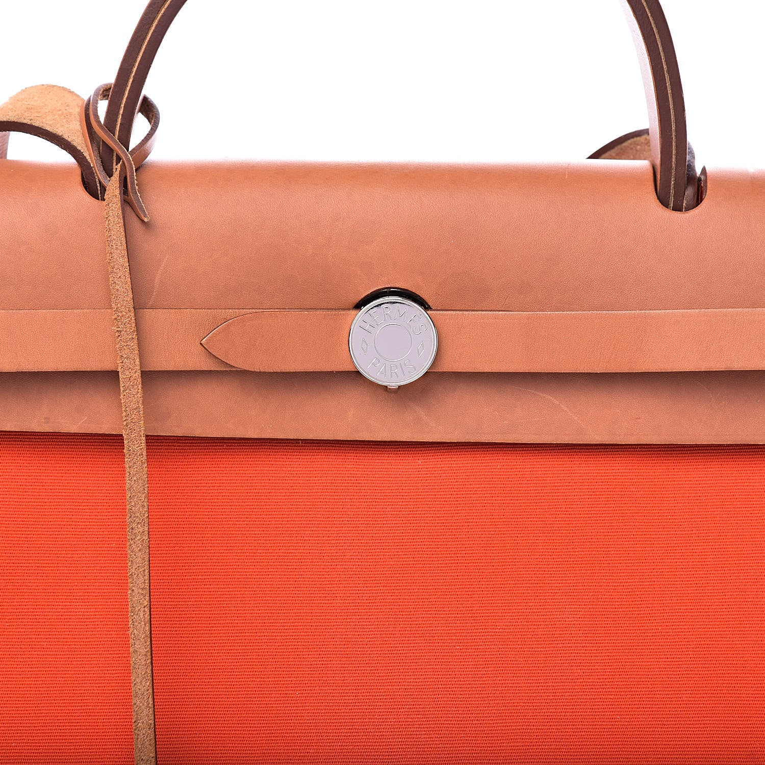 Hermes Vache Hunter Toile Herbag Zip 31 PM Capucine Fauve 24 of 24