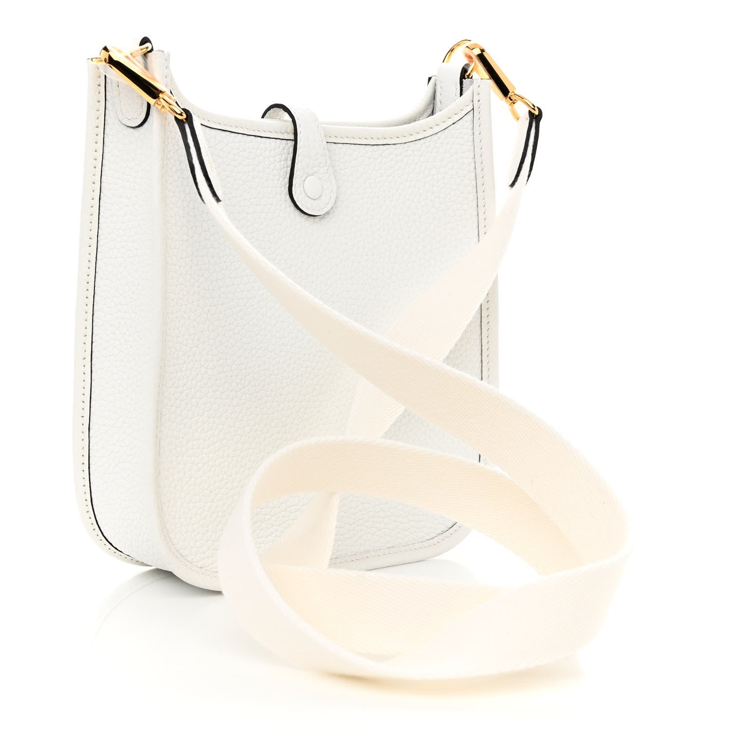 Hermes Taurillon Clemence Amazone Evelyne TPM New White 2 of 10