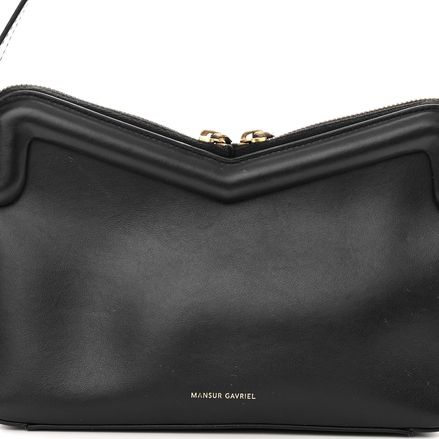 Mansur Gavriel Smooth Calfskin Mini M Frame Bag Black 7 of 11