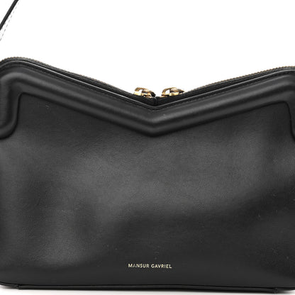 Mansur Gavriel Smooth Calfskin Mini M Frame Bag Black 7 of 11