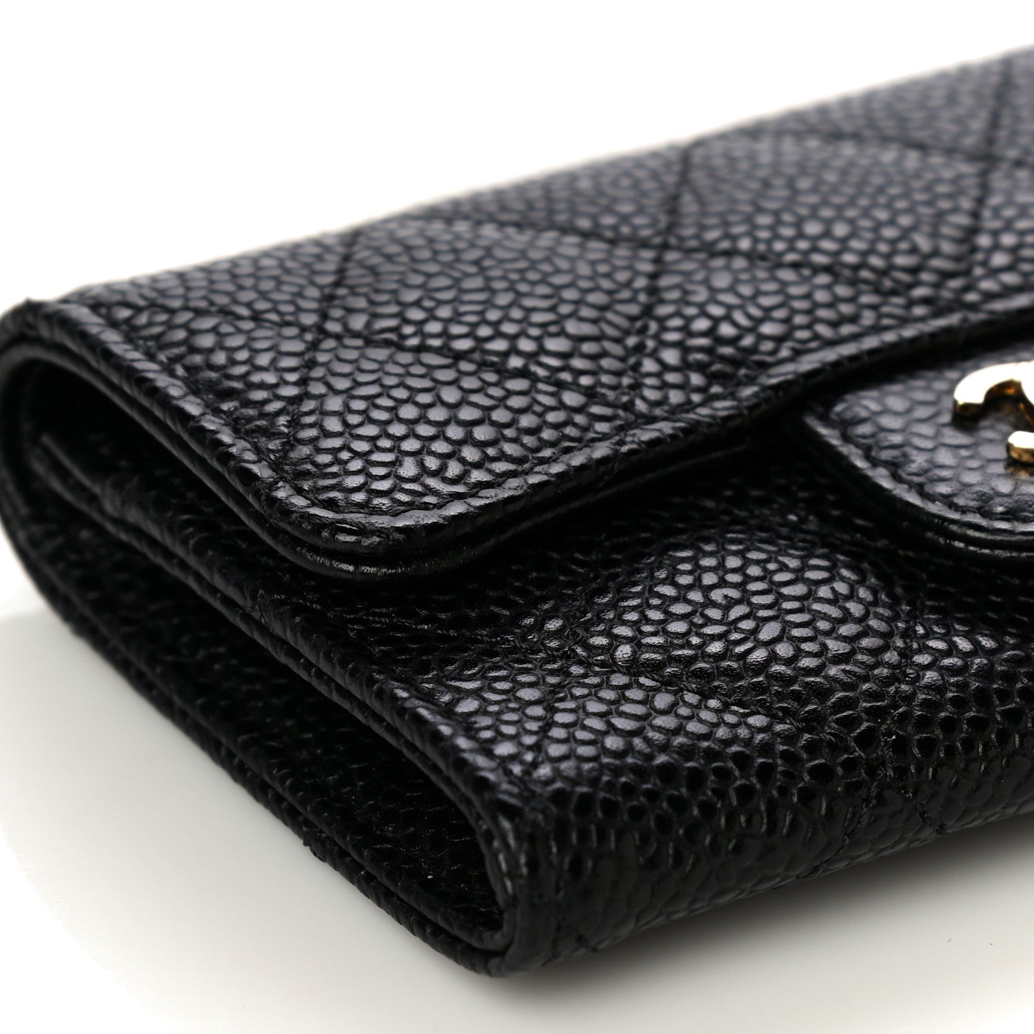 Chanel Caviar Quilted Flap Card Holder Black 10 of 12