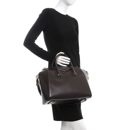 Givenchy Shiny Lord Calfskin Medium Antigona Dark Brown 3 of 8