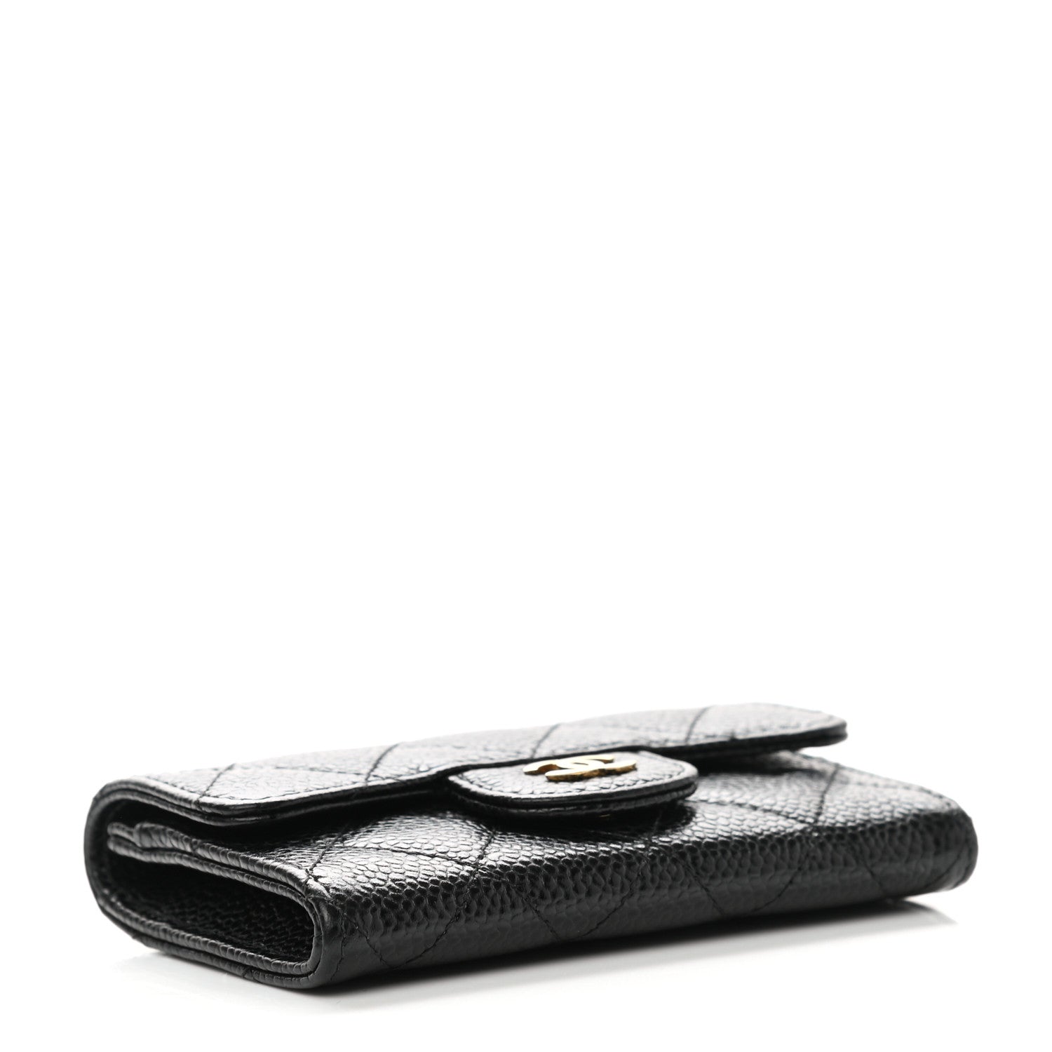 Chanel Caviar Quilted Flap Card Holder Black 4 of 9