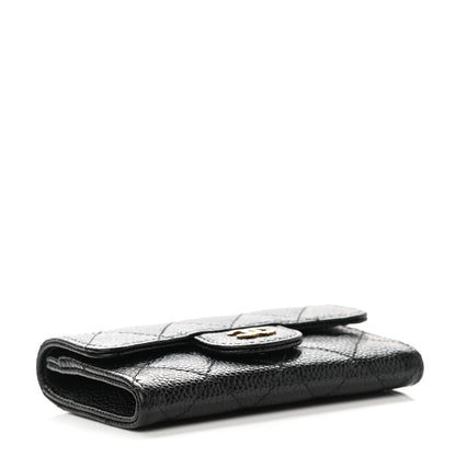 Chanel Caviar Quilted Flap Card Holder Black 4 of 9