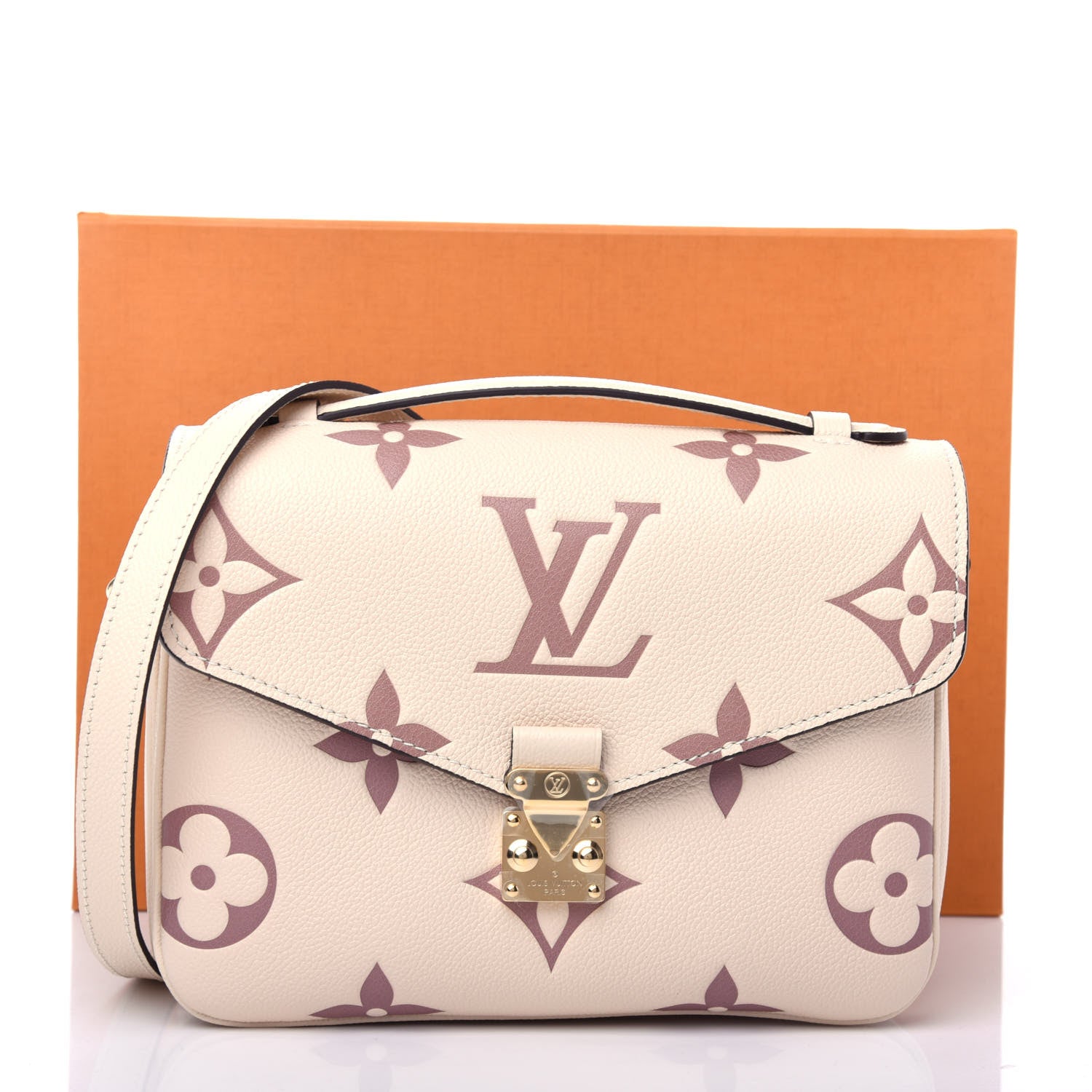 Louis Vuitton Empreinte Monogram Giant Pochette Metis Creme Bois De Rose 10 of 10
