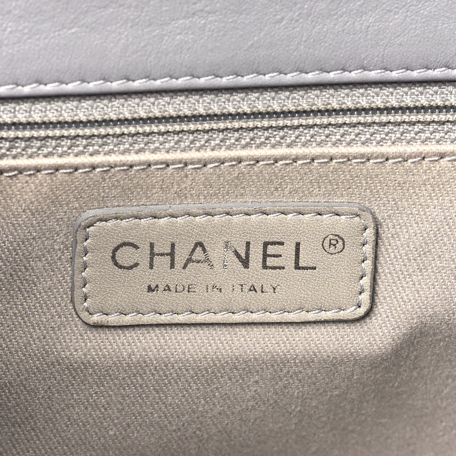 Chanel Calfskin Large Country Chic Flap Grey 6 of 10