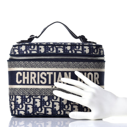 Christian Dior Oblique Diortravel Vanity Case Blue 2 of 8