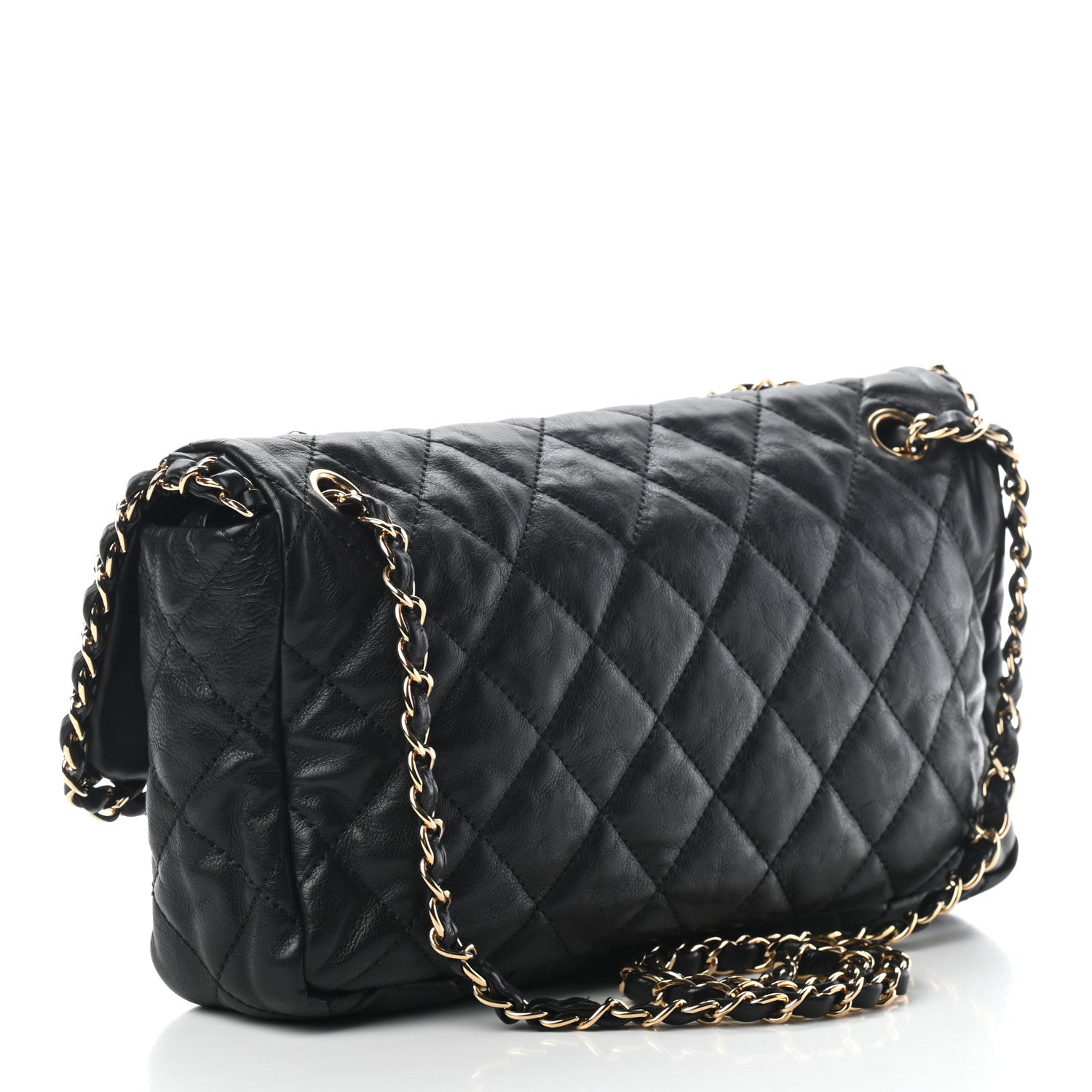 Chanel Calfskin Quilted Medium Chain Me Flap Black 2 of 8