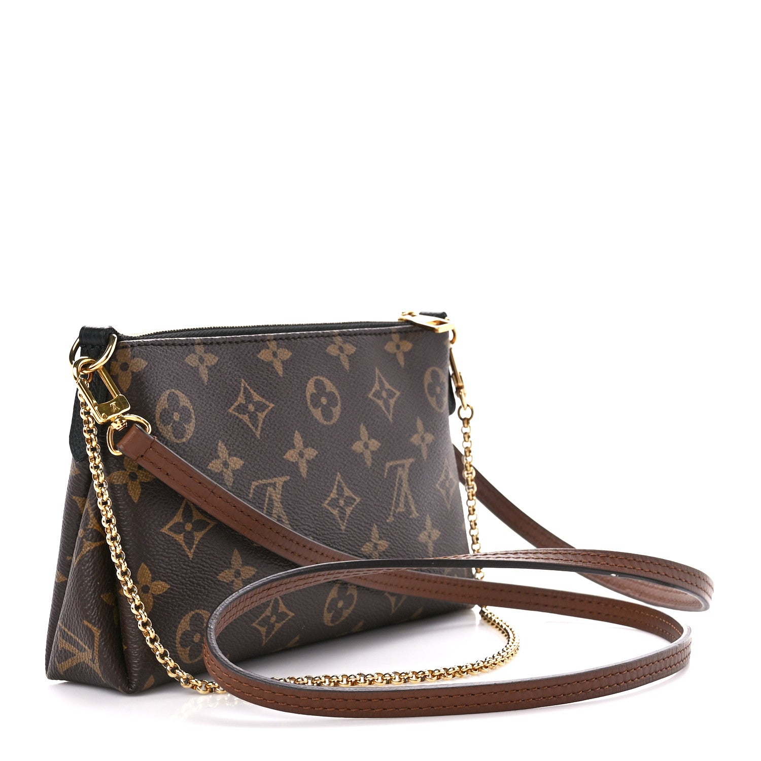 Louis Vuitton Monogram Pallas Clutch Black 3 of 14