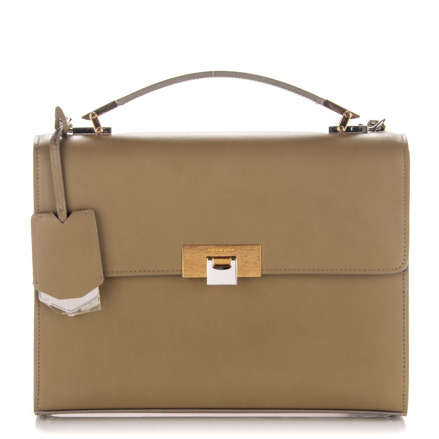 Veau Le Dix S New Cartable Briefcase Vert Kaki
