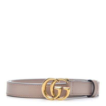Gucci Calfskin Double G 20mm Belt 85 34 Porcelain Rose 1 of 5
