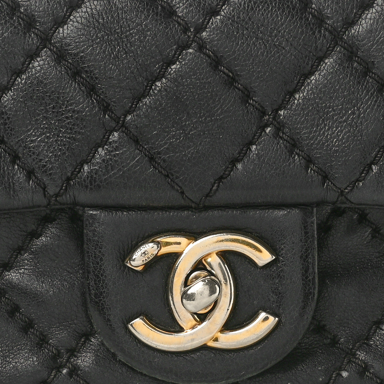 Calfskin Quilted Mini Urban Day Flap Black